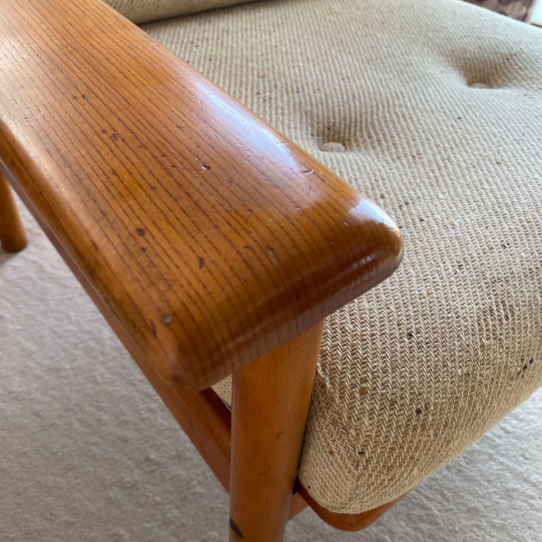 【KOSUGA】ケヤキシリーズ　1Pソファ　希少ビンテージ　古き良きもの