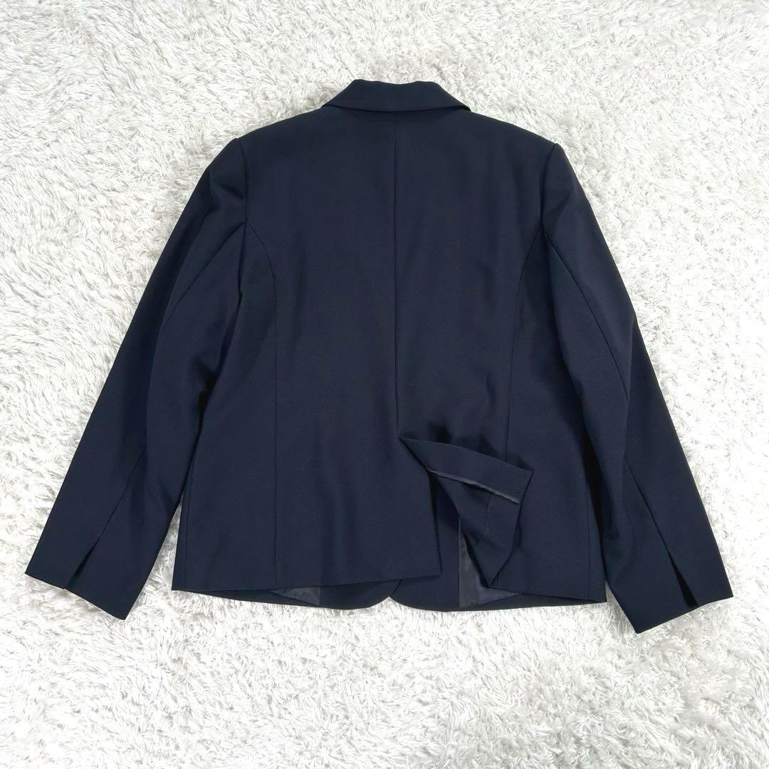 【大きいサイズ 4L】　RUIRUE BOUTIQUE　パンツスーツ　紺