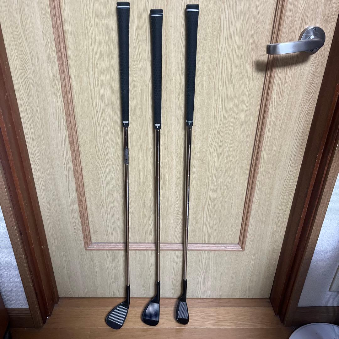 中古ゴルフクラブ　鬼スピンウェッジ　48 58 54セット　ブラックエディション