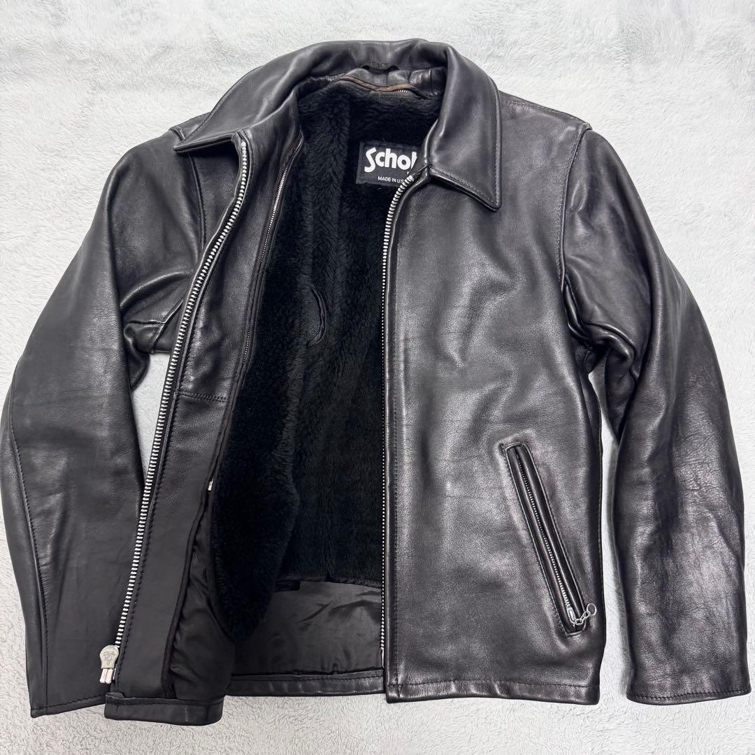 ショット 652 ライダース トラッカージャケット ボアライナー 36