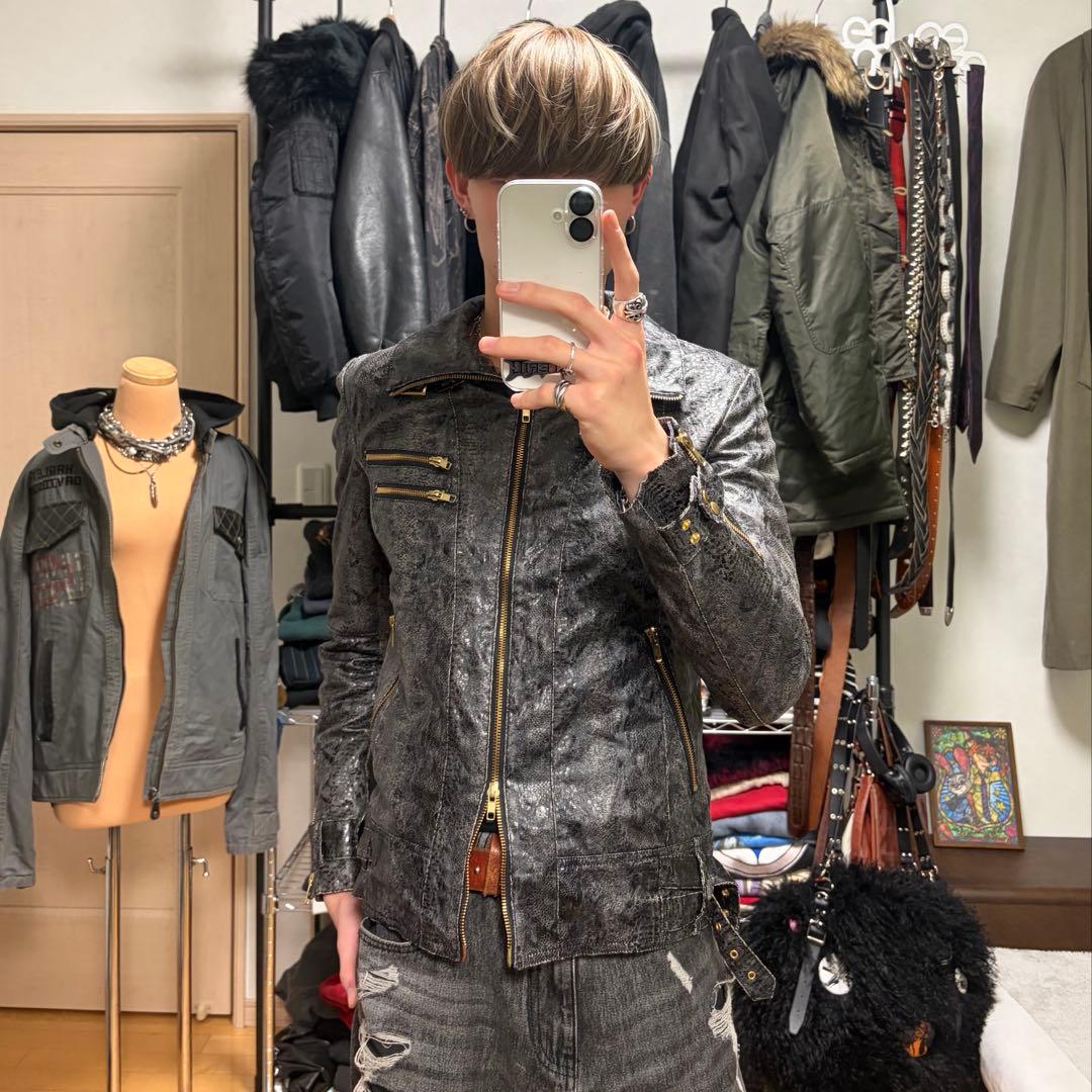 y2k archive vkei レザージャケット お兄系 ギャル　平成