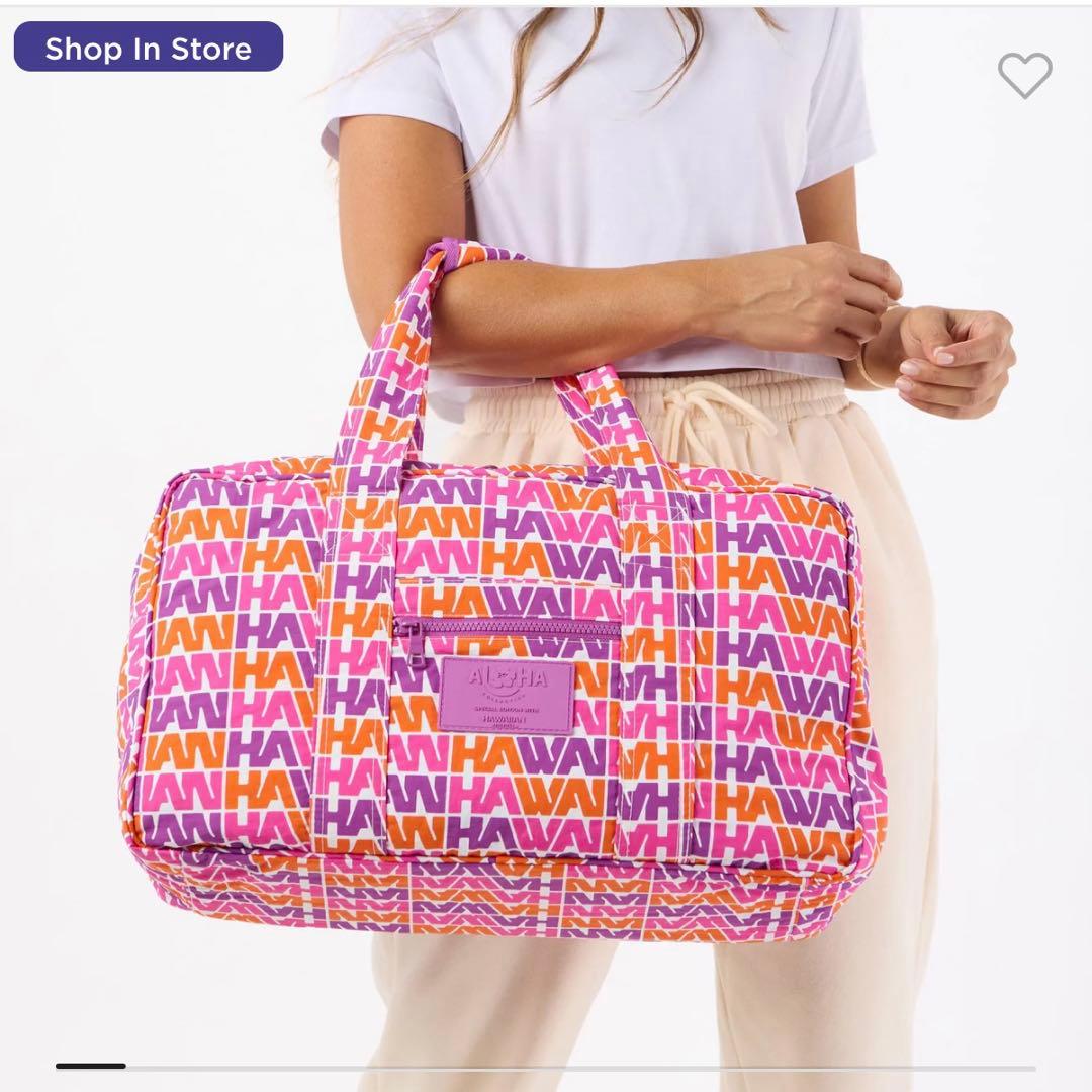 ホ*能様 【公式完売品】ALOHA ハワイアン航空　コラボ　ボストンバッグ　希少