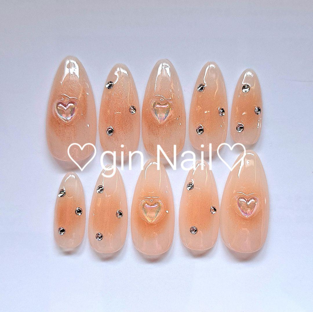 冬物セール❤️あめとSHOP❤️　ネイルチップ　チークネイル　ワンホン