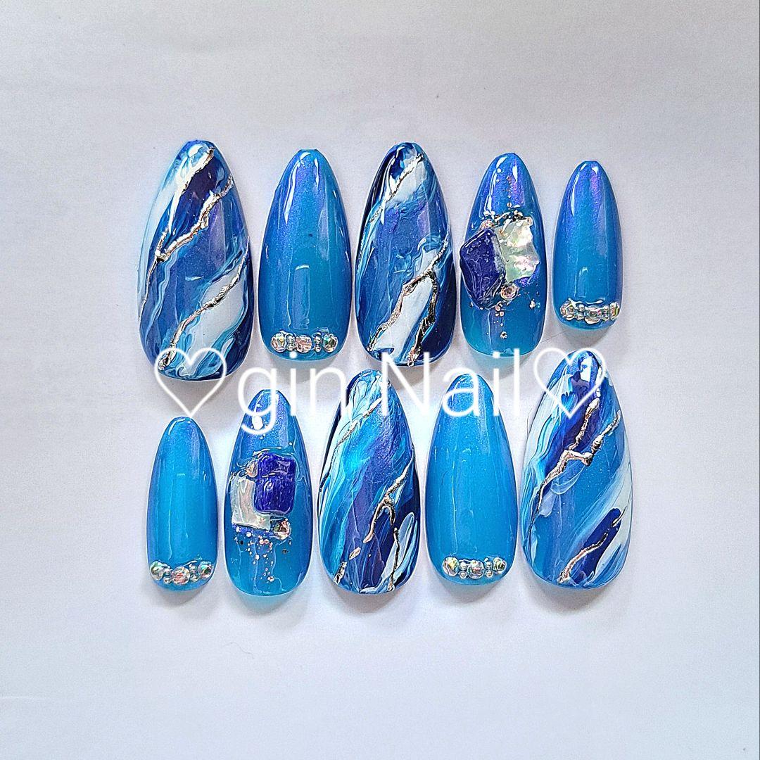 冬物セール❤️あめとSHOP❤️　ネイルチップ　チークネイル　ワンホン