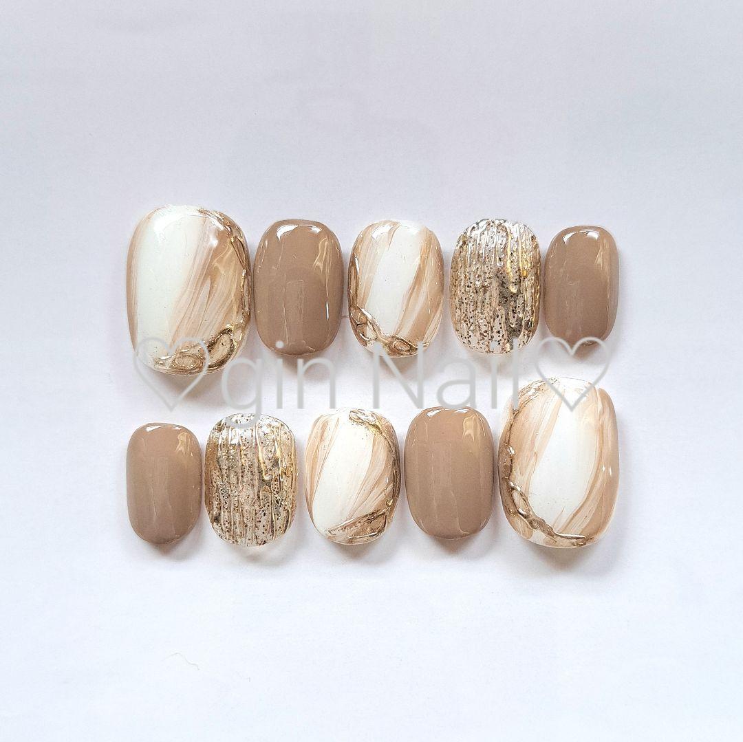 冬物セール❤️あめとSHOP❤️　ネイルチップ　チークネイル　ワンホン