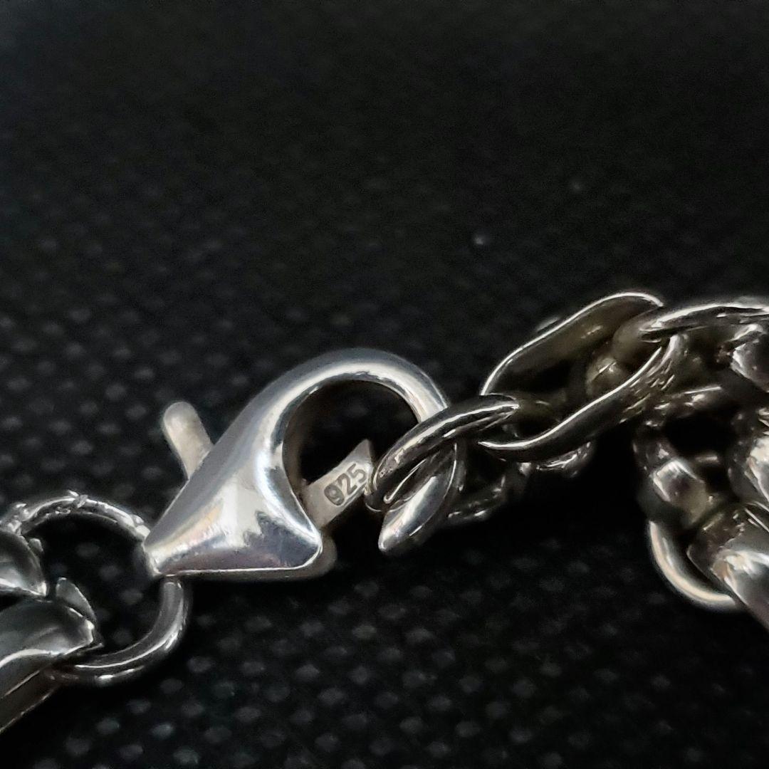 3連チェーンブレスレット SILVER925 極太 太め 大きめ シルバー925