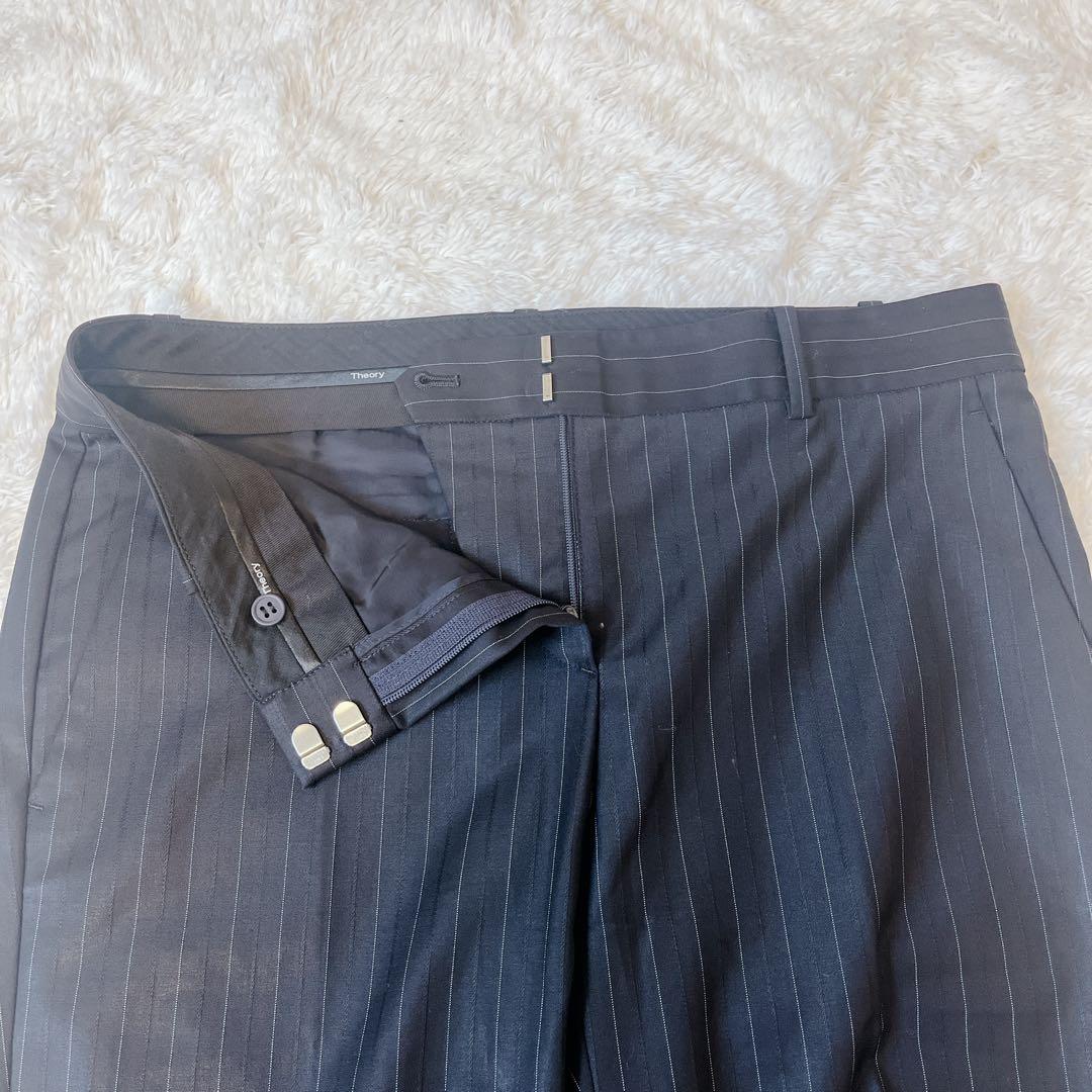 【現行タグ】セオリー ストライプ スーツ セットアップ パンツ レディース