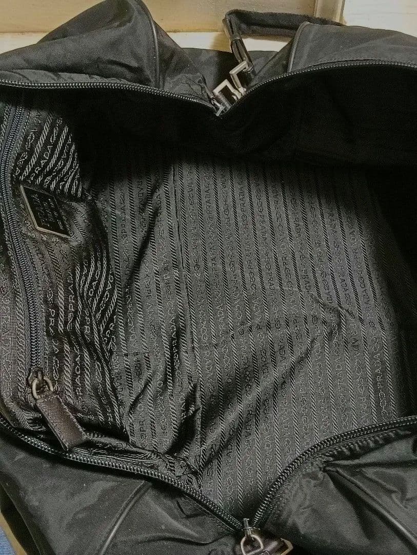 PRADA 2wayブラック ボストンショルダーバッグ★美品★