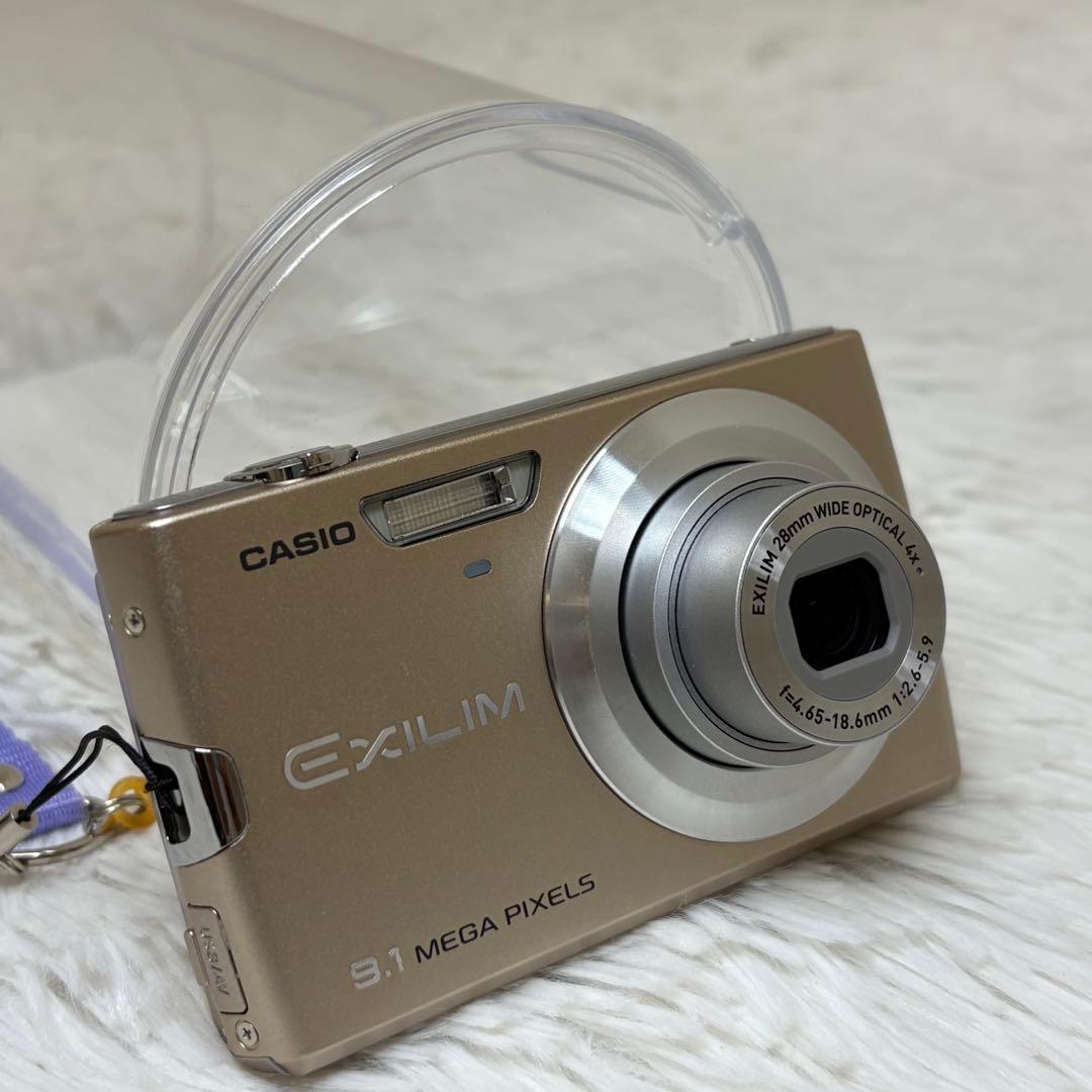 CASIO カメラ　EX-Z250 充電器　説明書　ゴールド コンデジ　動作品