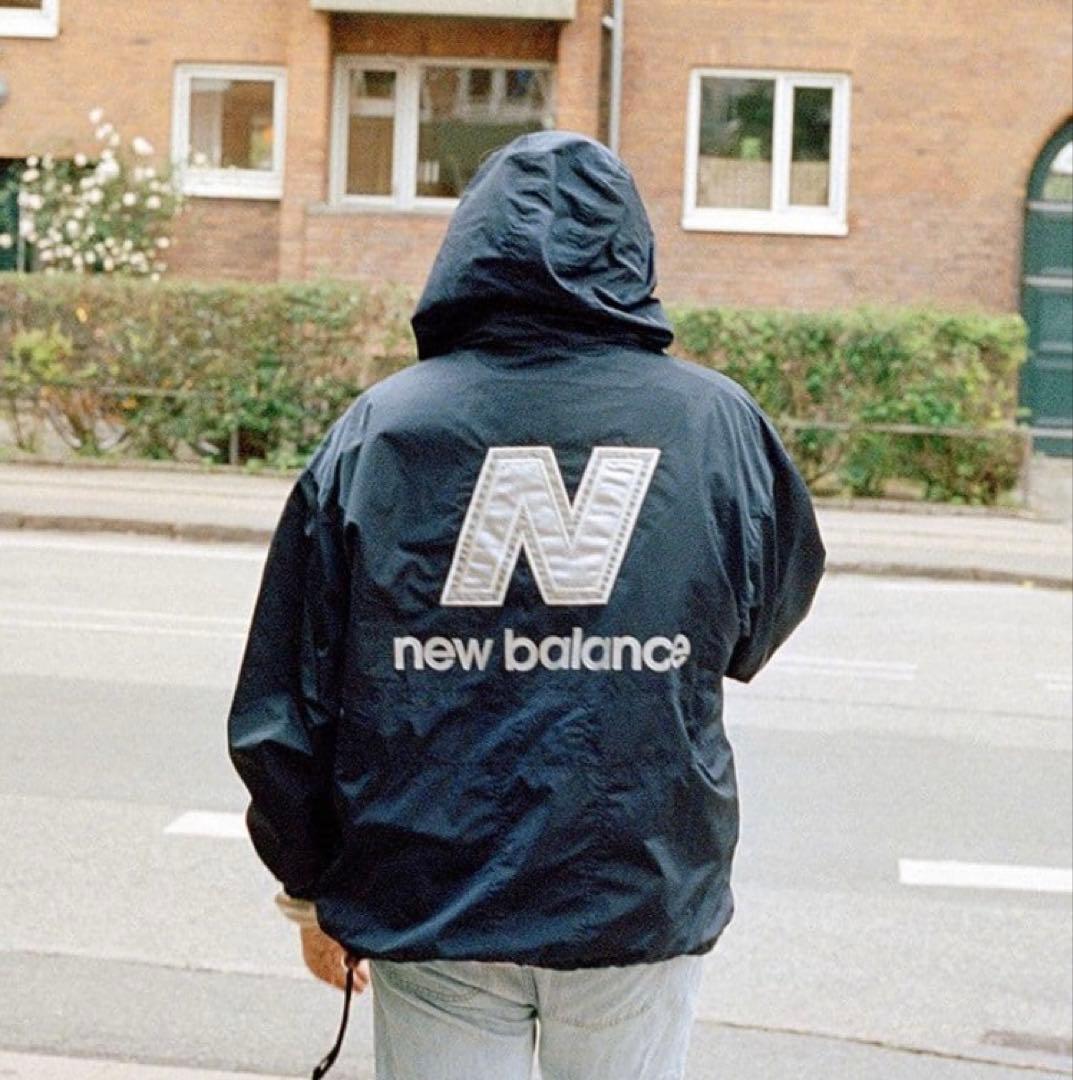 AURALEE オーラリー ニューバランス ナイロンジャケット ネイビー XL