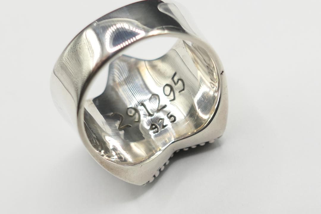 新品　19号　291295オム　スター　リング　ジルコニア　ブラック　指輪