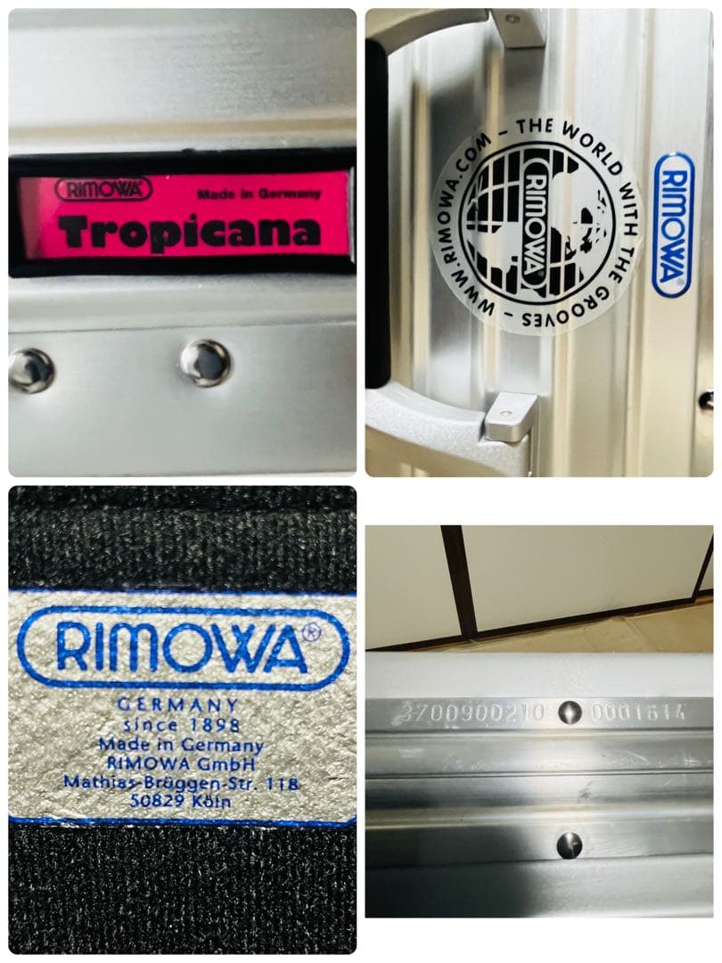 RIMOWA リモアTROPICANA トローリー43L カメラケース　鍵欠品