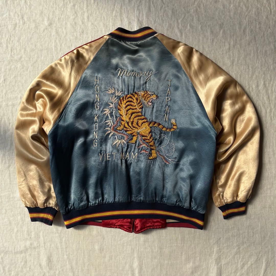 当時物 CREAM SODA PINK DRAGON スカジャン タイガー 龍