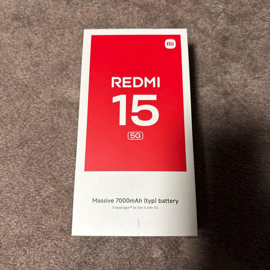 【新品未使用】Redmi 15 5G Midnight Black