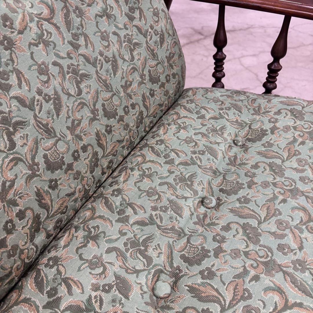 カリモク コロニアル リクライナー RC6030A682 スツール付 応接椅子