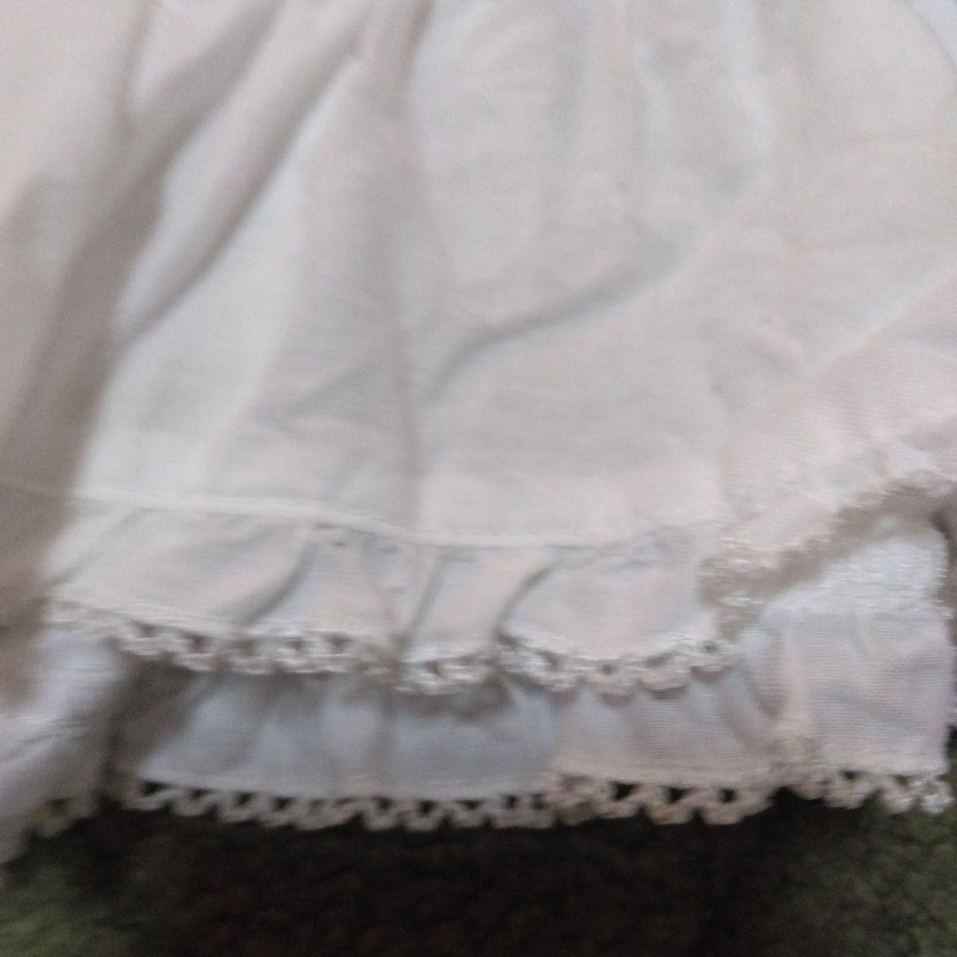 ピンクハウス　激かわフリル付きホワイト長袖ブラウス