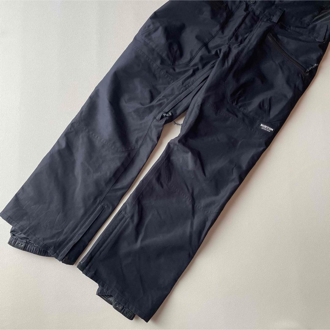 5468【美品】バートン　ビブパンツ ゴアテックス メンズ 近年モデル ブラック