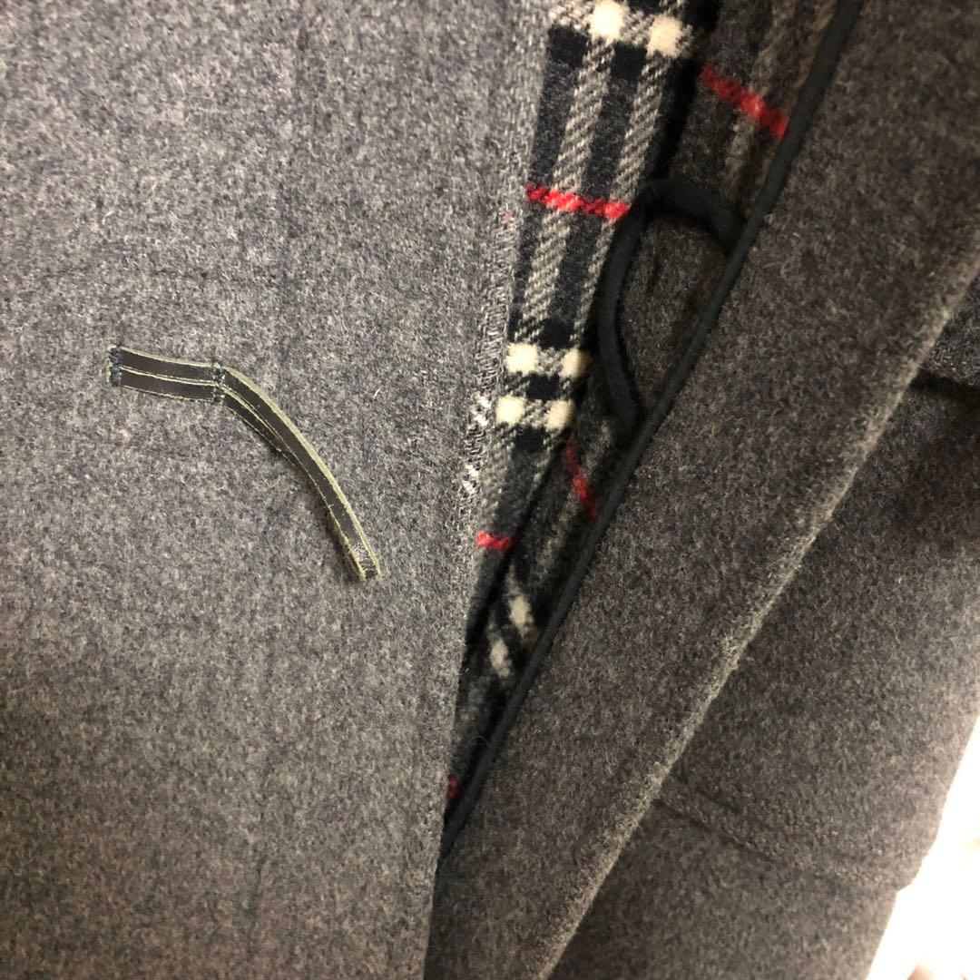 希少✨BURBERRY ダッフルコート チャコールグレーノバチェック バーバリー