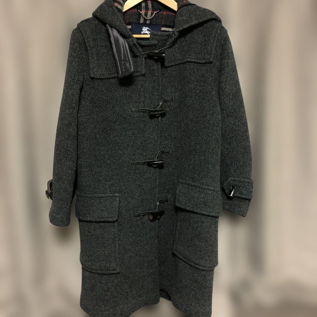 希少✨BURBERRY ダッフルコート チャコールグレーノバチェック バーバリー
