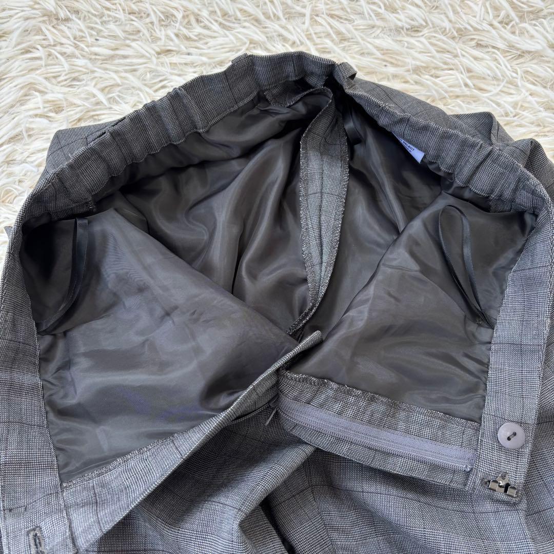 美品　SUIT SELECTスーツ　3点セット　グレーチェック　春夏対応11号