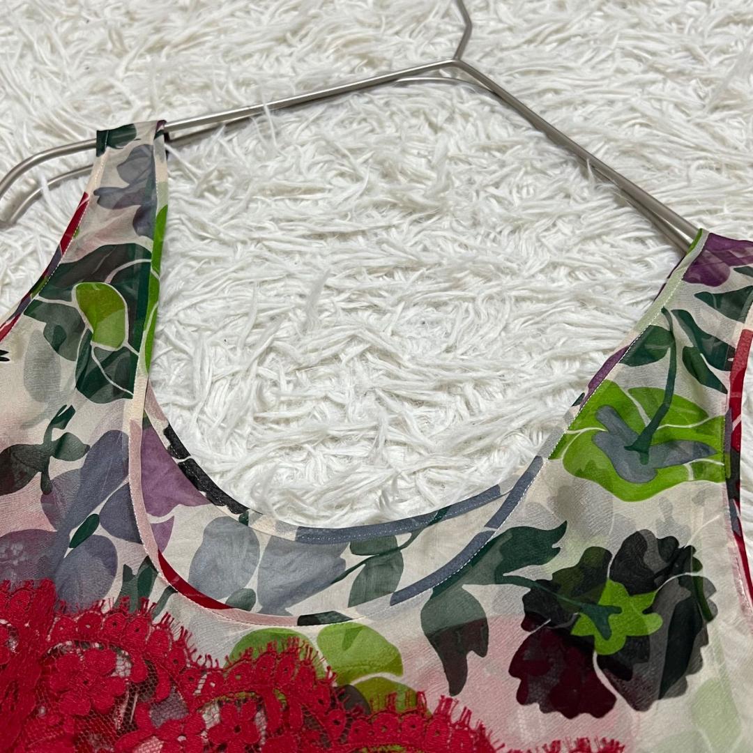 美品✨クリスチャンディオール ガリアーノ期 キャミソール レース 花柄 y2k