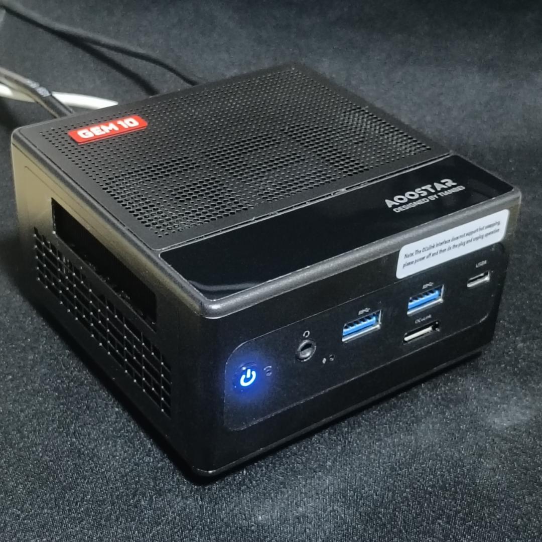 AOOSTAR GEM10 Ryzen7 6800H 32GB 通電ok起動NG