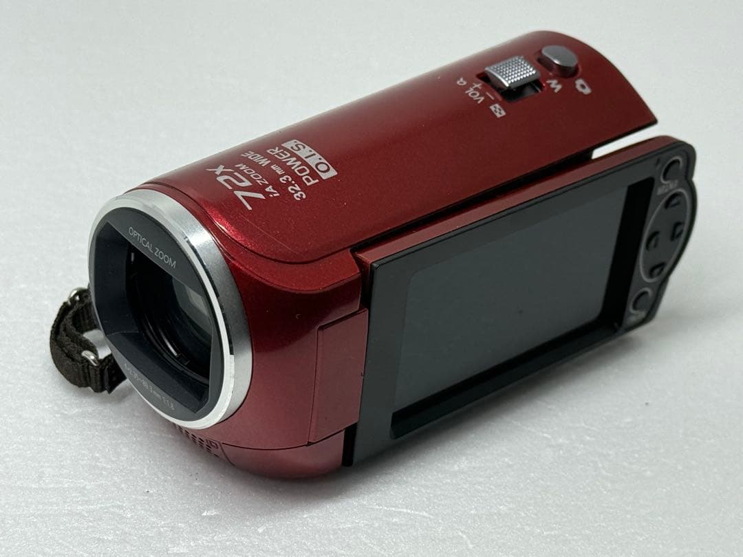Panasonic HC-V210M レッド 動作確認済 フルHD ビデオカメラ