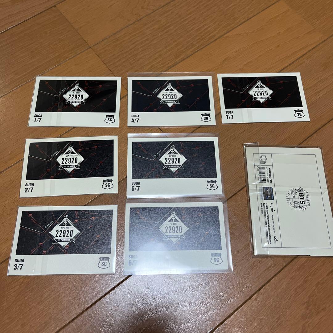 BTS 2nd マスター　22920 ミニフォト　ユンギ　コンプ　SUGA
