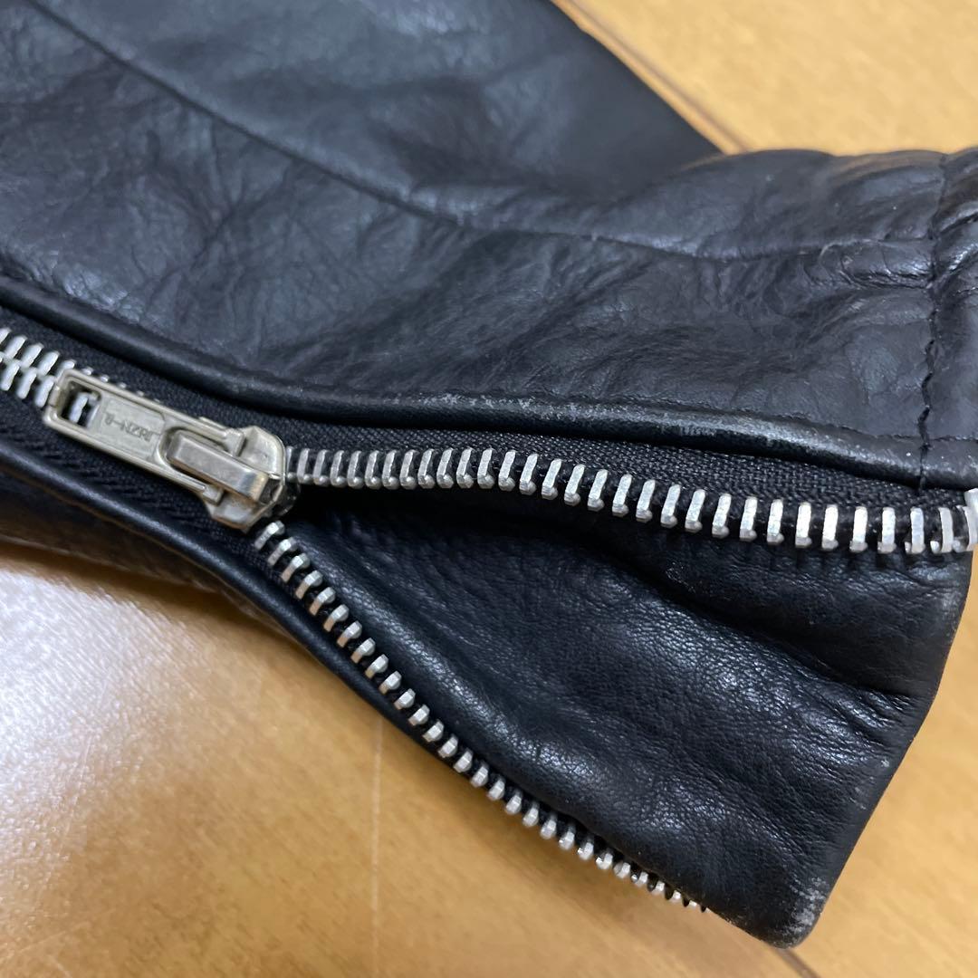 Schott ダブルライダースジャケット ブラック 38