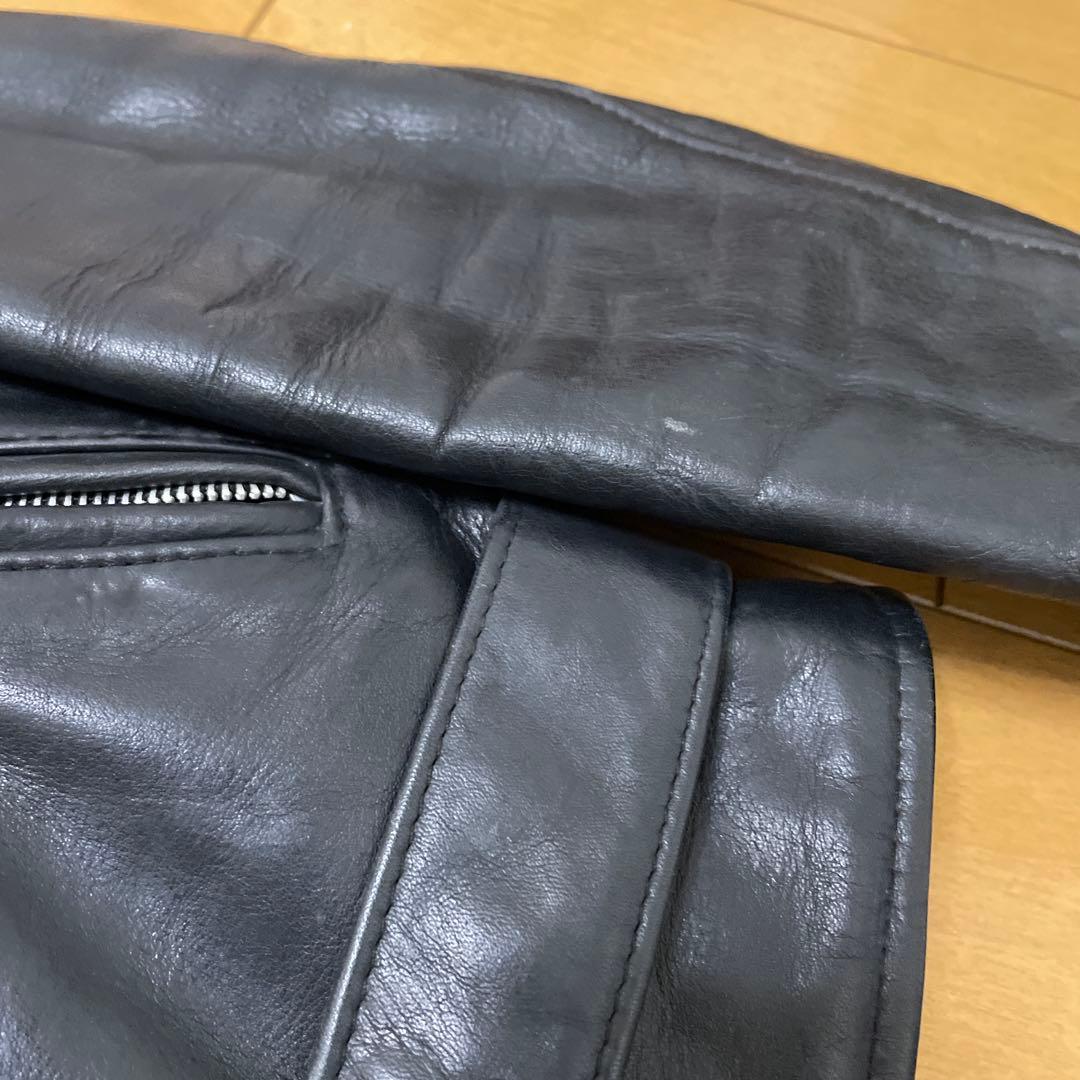 Schott ダブルライダースジャケット ブラック 38