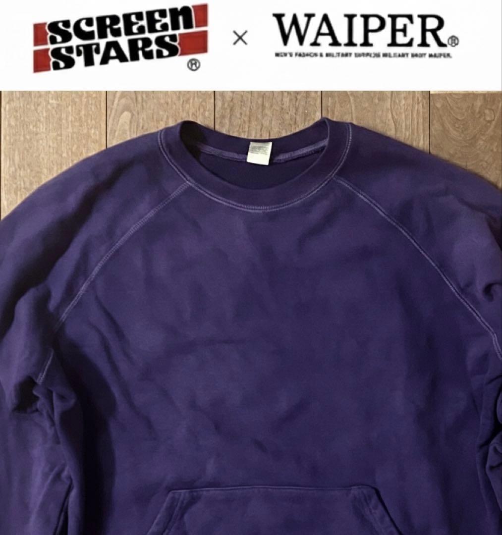 SCREEN STARS × WAIPER L/S スウェットシャツ