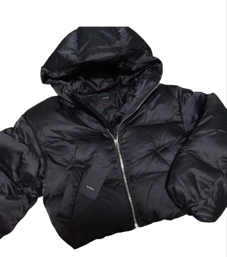 EMODA エモダ ショート ボリュームパフダウン ブラック 黒 F