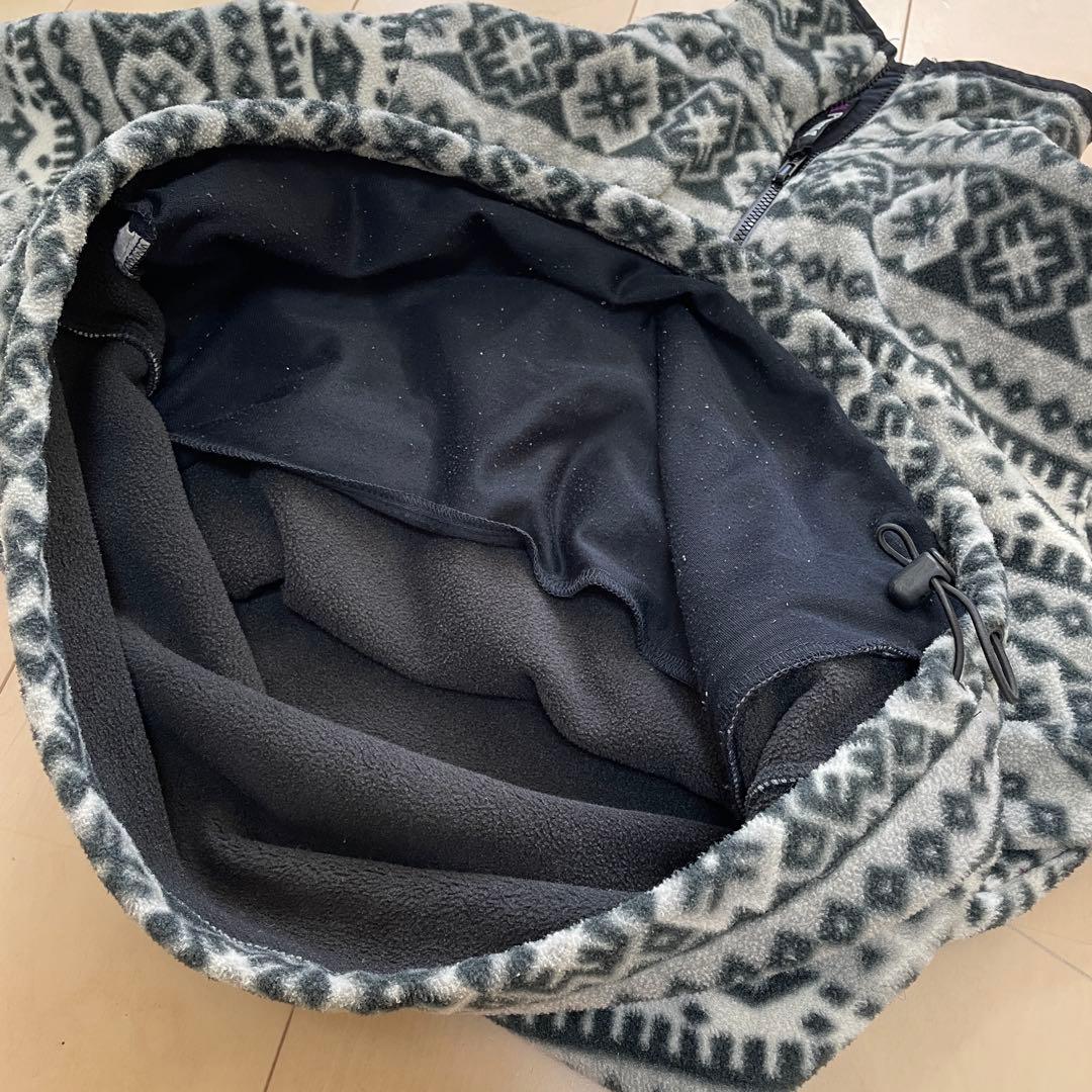 エルエルビーン フリース ハーフジップ ポーラテック プルオーバー 総柄