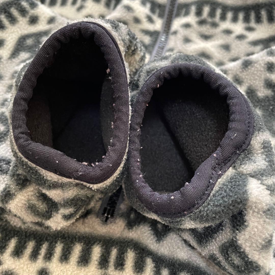 エルエルビーン フリース ハーフジップ ポーラテック プルオーバー 総柄