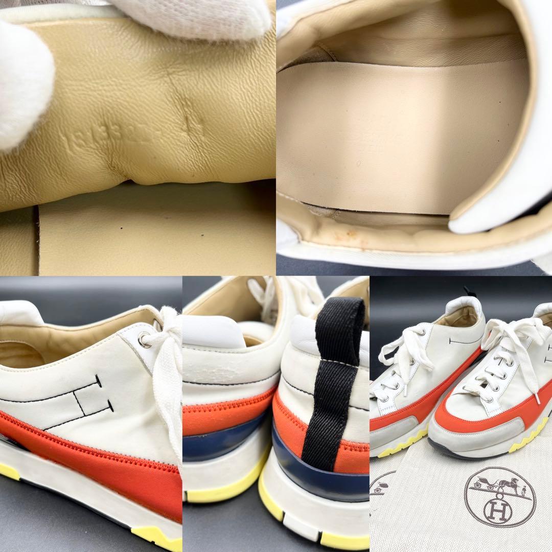 美品✨ エルメス ラピッド Hロゴ メンズ スニーカー