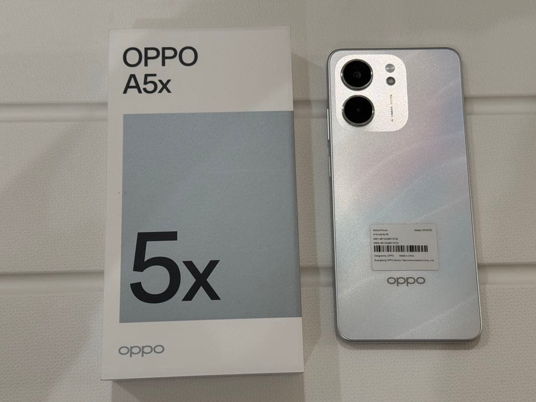 OPPO A5x ホワイト 本体 SIMフリー