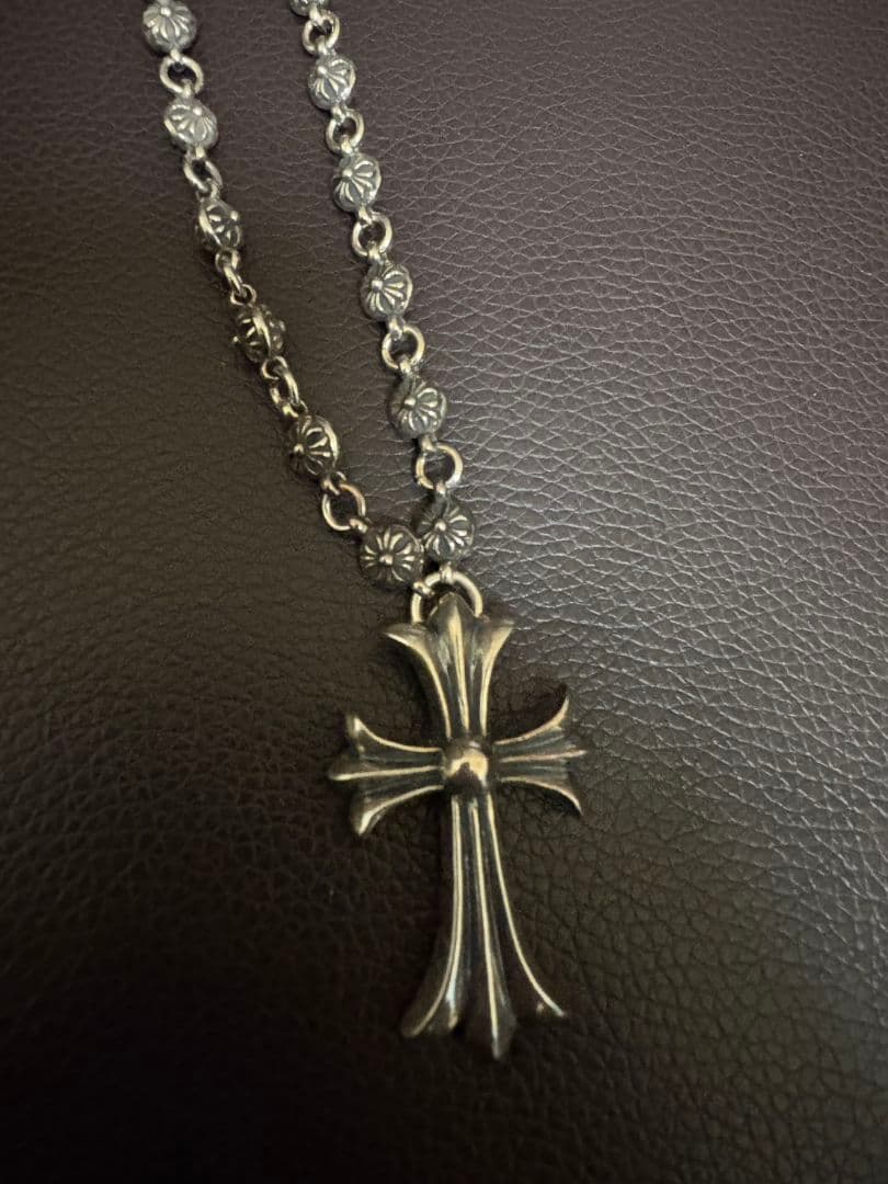 クロス　クロスボール　ネックレス シルバー925