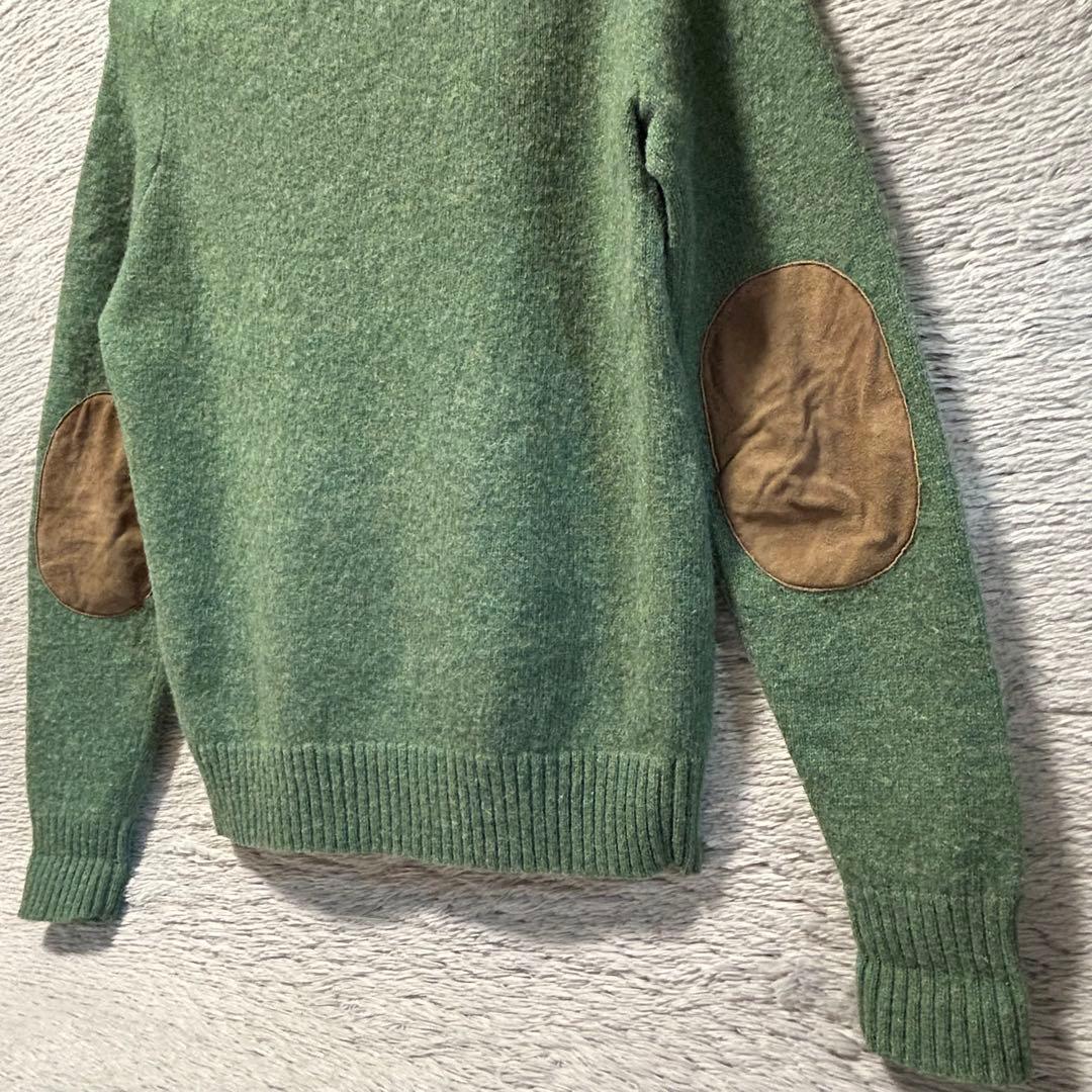 RRL ダブルアールエル　エルボーパッチウールセーター　XS ポロラルフローレン