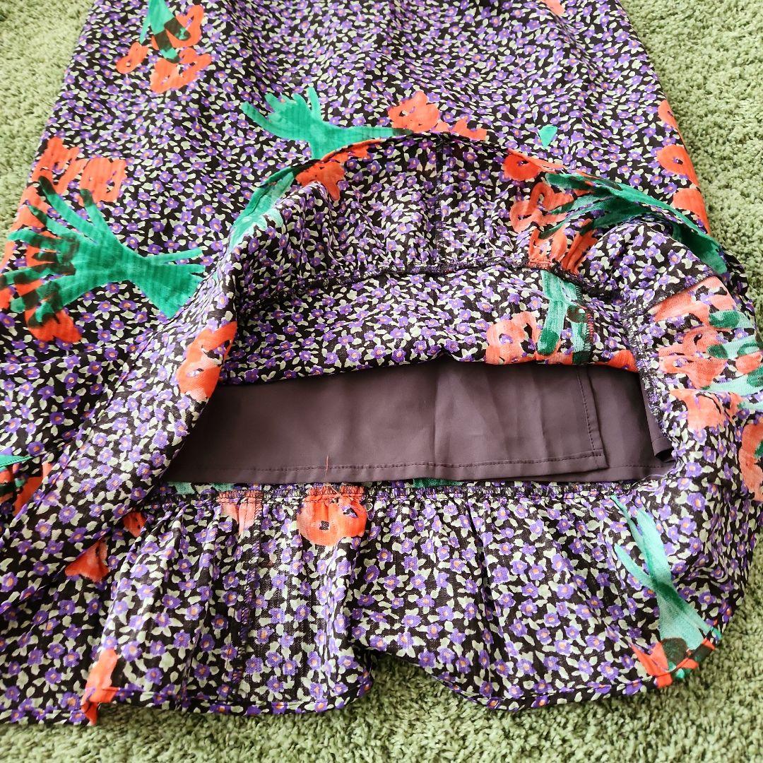 ビュルデサボン　Super hanahanaプリントスカート