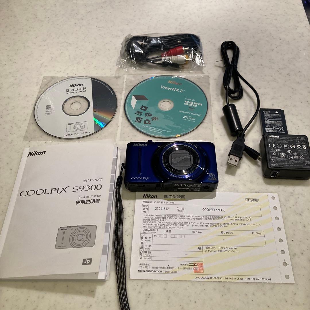 完全動作品　Nikon COOLPIX S9300 青