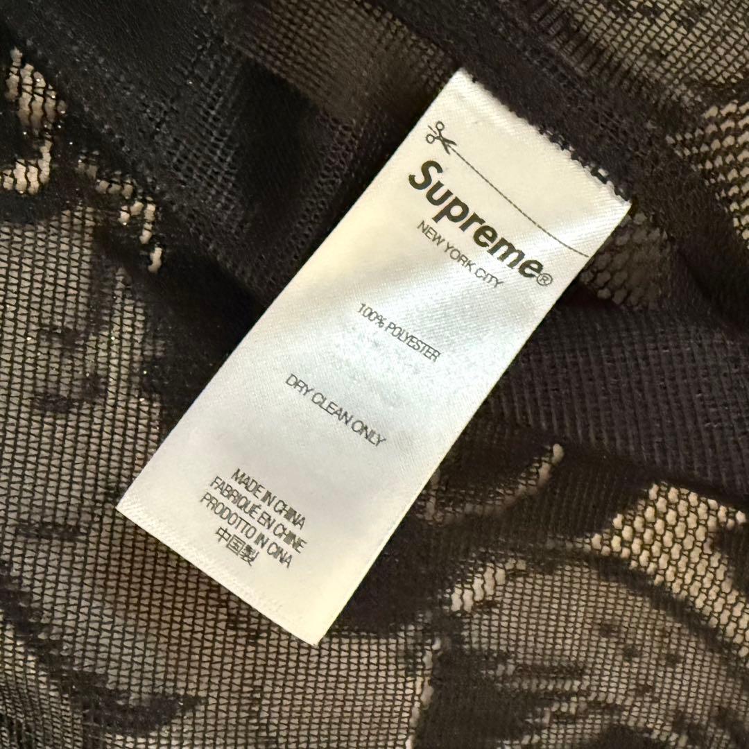 Supreme メッシュ 半袖シャツ ブラック　最後の晩餐　アート　美術　レア