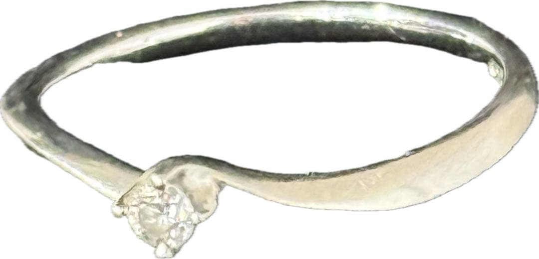 4℃ ダイヤモンド プラチナリング PT950 8号 レディース 指輪