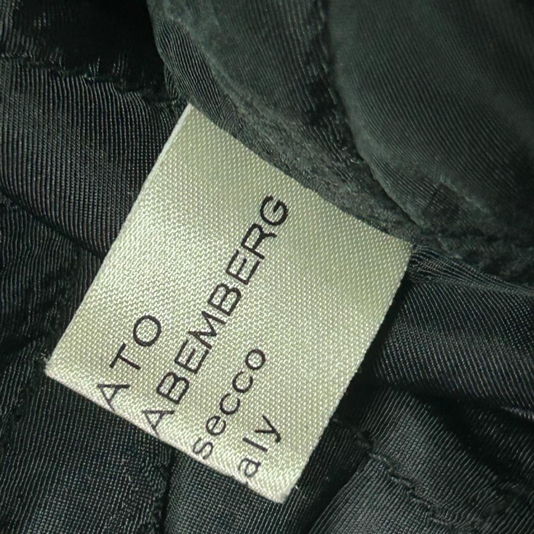 イタリア製 ヴィンテージ レザージャケット ボア襟 黒 本革 肩パッドなし