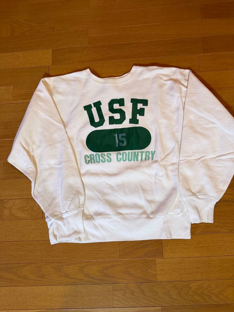 80s チャンピオンリバースウィーブ　白　トリコタグ