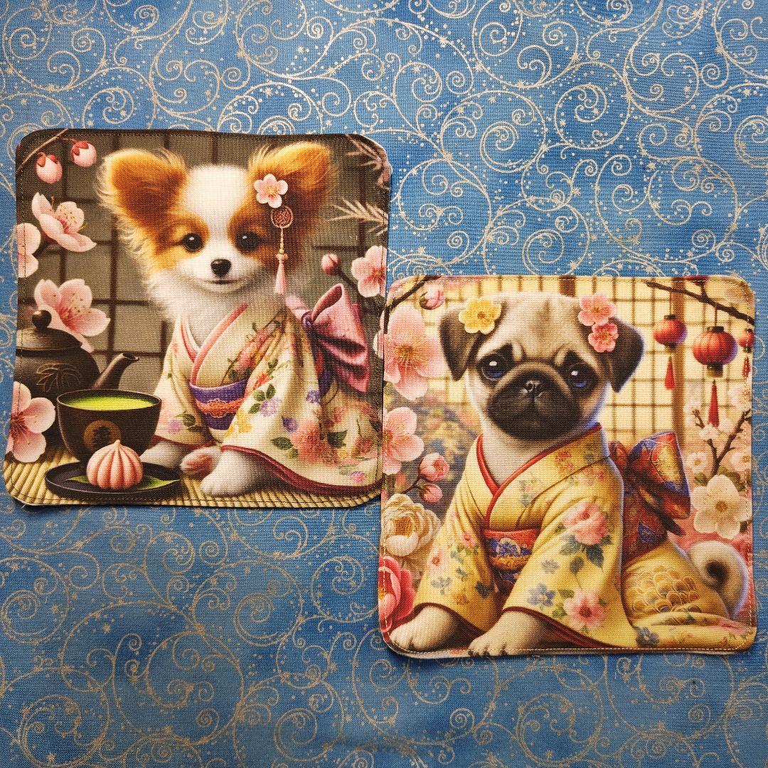 アロママ　ハンカチ　わんこさん柄　26枚