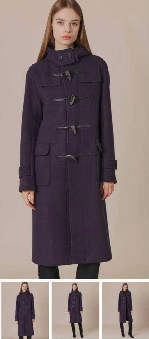 【美品】マッキントッシュロンドン　ダッフルコート ロング 38 パープル未使用品