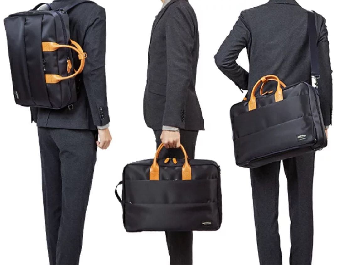 【美品】WONDER BAGGAGEビジネスバッグ　3way ブラック