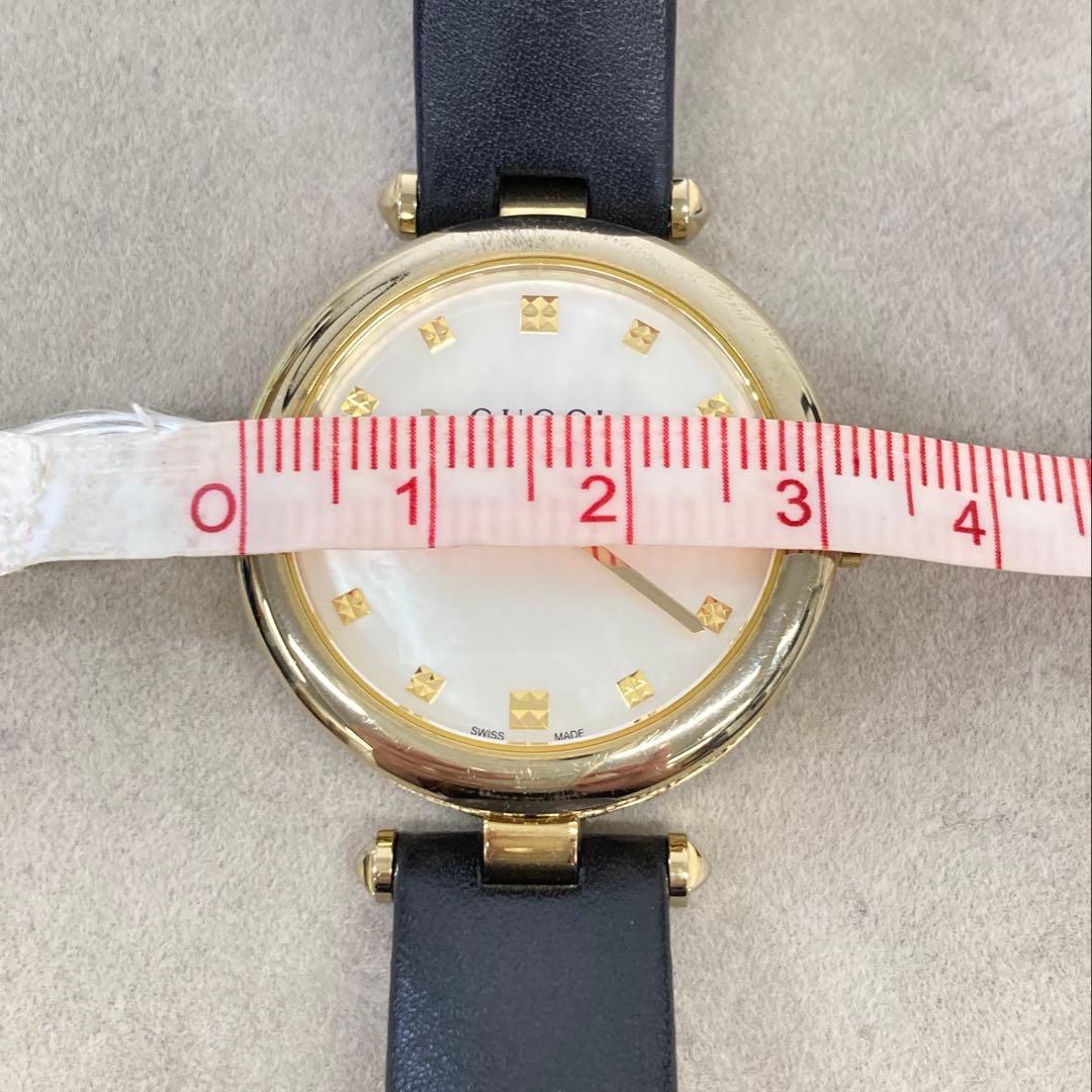 GUCCIグッチ ディアマンティッシマ 141.4 シェル文字盤 腕時計 不動