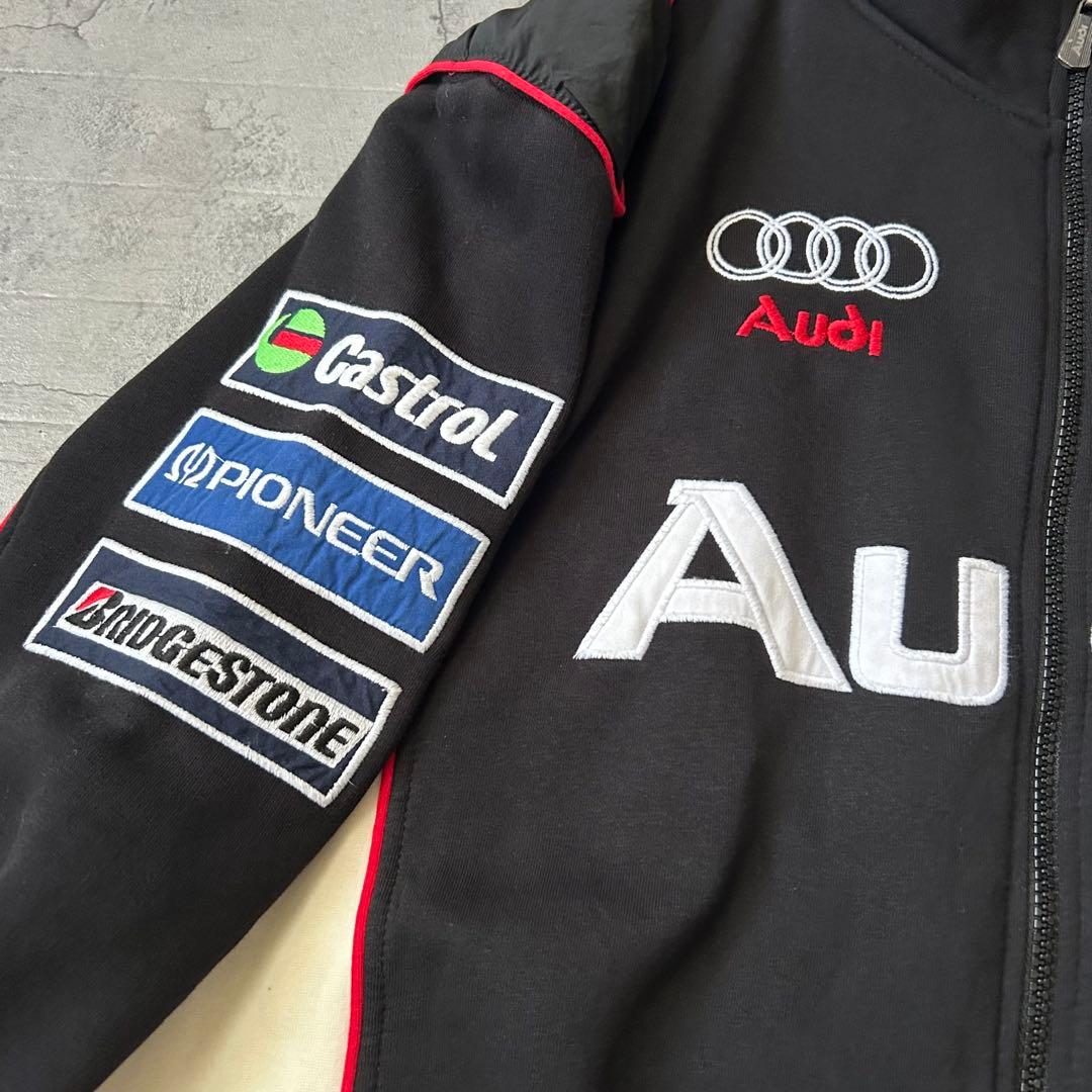 Audi レーシングジャケット 3XL 刺繍入り オーバーサイズ
