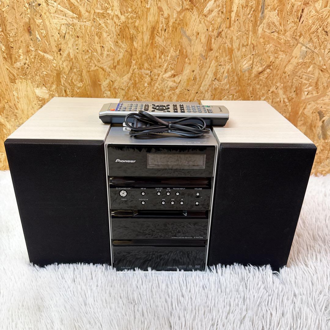 Pioneer X-HA7DV-K DVD CD MD FM/AM マルチコンポ